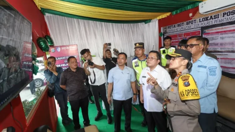 Wali Kota Pematangsiantar Tinjau Pos Pengamanan Lebaran