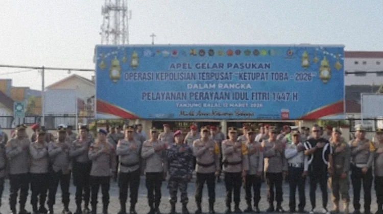 Kapolres Tanjungbalai Lepas Personel Amankan Malam Takbiran
