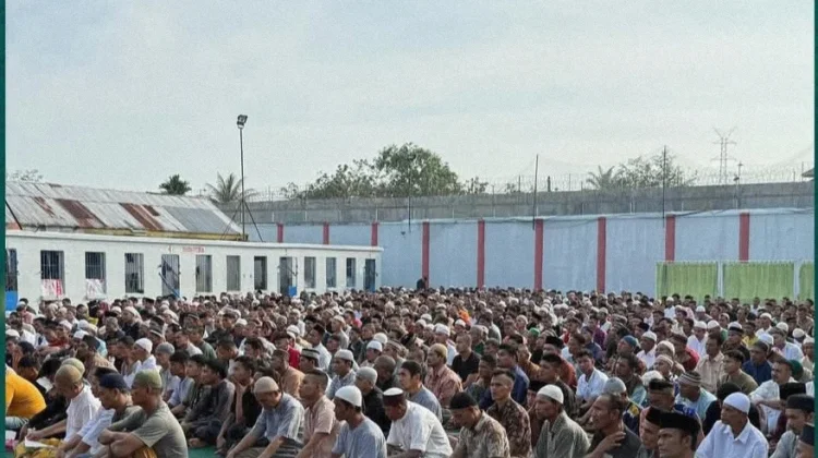 Lapas Tanjungbalai Asahan Gelar Salat Idul Fitri 1447 H