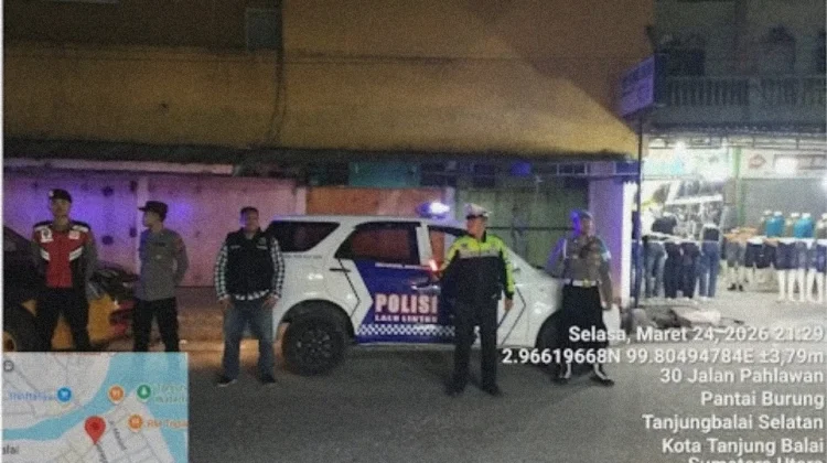Satlantas Polres Tanjungbalai Pastikan Kamtibmas Tetap Kondusif