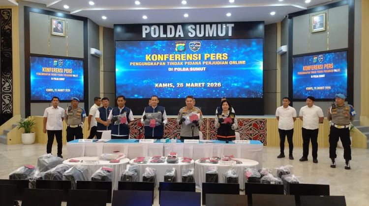 Polda Sumut Grebek Markas Judi Online di Medan, Diduga Berafiliasi ke Kamboja