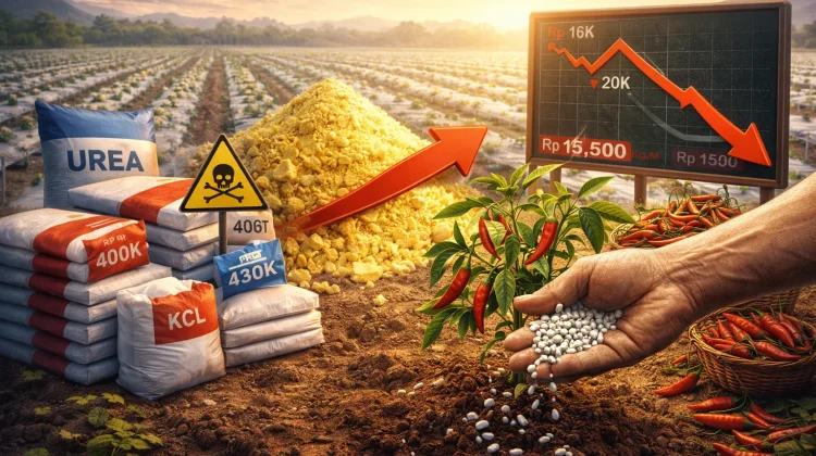 Harga Pupuk Naik, Petani Tertekan jelang Musim Tanam