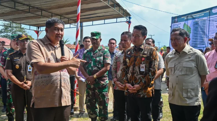 Mendagri dan Menteri PKP Tinjau BSPS di Humbahas