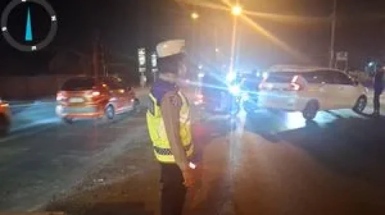 Cegah Kejahatan, Satlantas Polresta Deli Serdang Patroli Malam