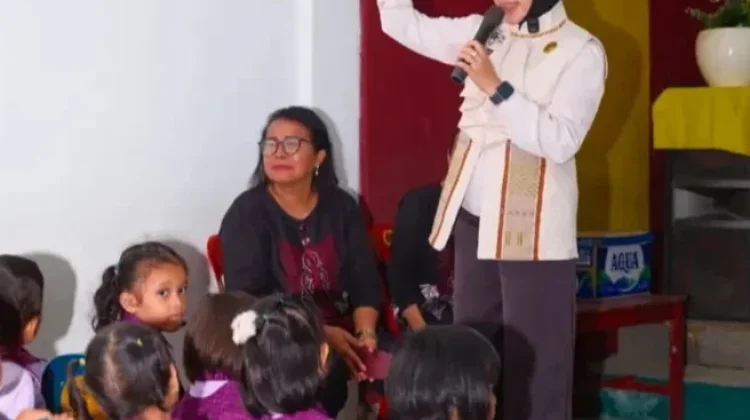 Bunda PAUD Labusel Gaungkan Gerakan Serentak Masuk PAUD, Menuju Generasi Emas