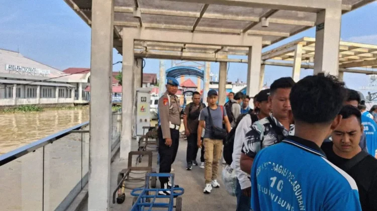 Polsek Teluk Nibung Laksanakan Pengamanan Pelabuhan