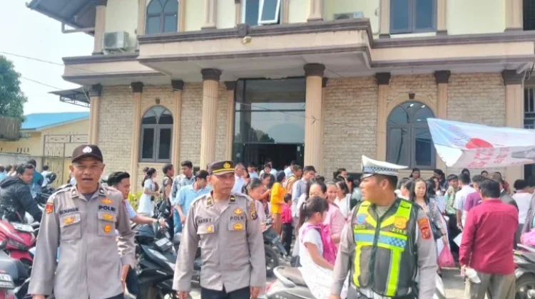 Perayaan Paskah, Polres Pelabuhan Belawan Lakukan Pengamanan Gereja