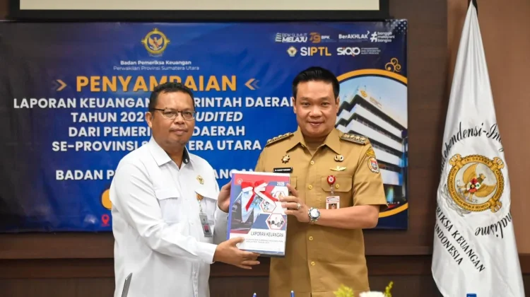 Bupati Humbahas Serahkan LKPD 2025 ke BPK Sumut