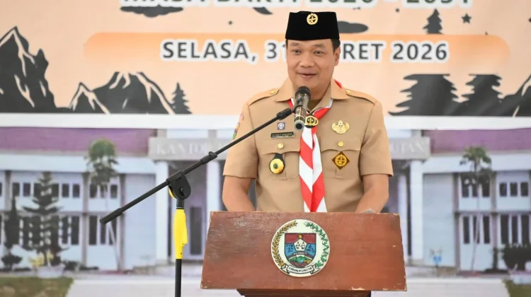 Bupati Humbahas Lantik Pengurus Pramuka Kwarcab