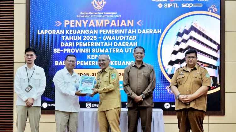 Bupati Simalungun Serahkan LKPD 2025 ke BPK Sumut