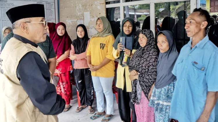 Bupati Simalungun Tinjau Korban Puting Beliung