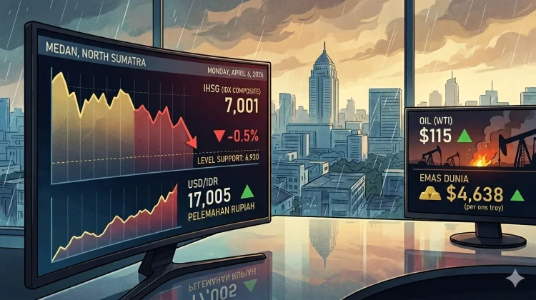 IHSG Anjlok di Bawah 7.000, Rupiah Tembus 17 Ribu per USD