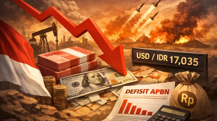Defisit APBN Rp240 T di tengah Eskalasi Perang, Rupiah Melemah