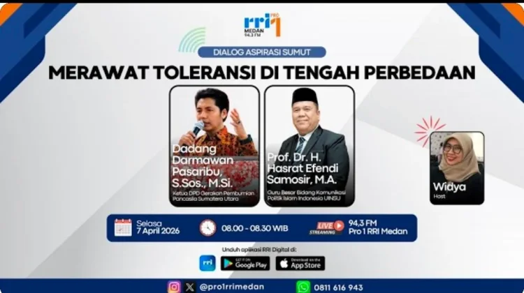 Warga Sumut Menjadikan Perbedaan Keyakinan Sebagai Fondasi Kedamaian Daerah
