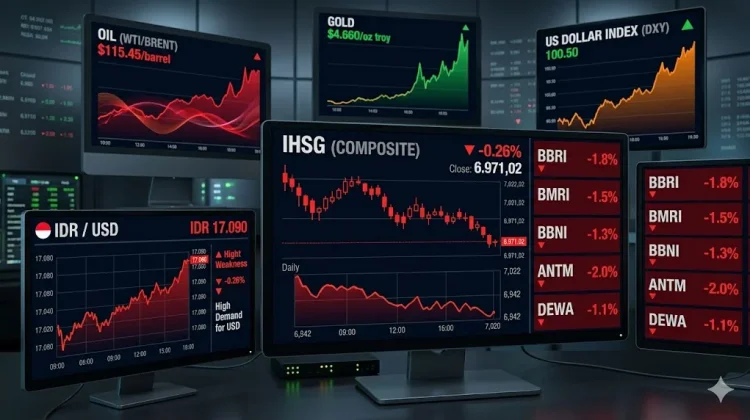 IHSG Melemah, Rupiah Tertekan di tengah Ketegangan Global
