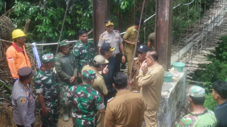 Kodim 0206/Dairi Laksanakan Ground Breaking Jembatan Garuda
