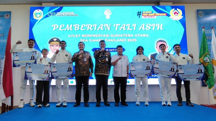 Pemprov Sumut Berikan Tali Asih untuk Atlet Berprestasi SEA Games 2025