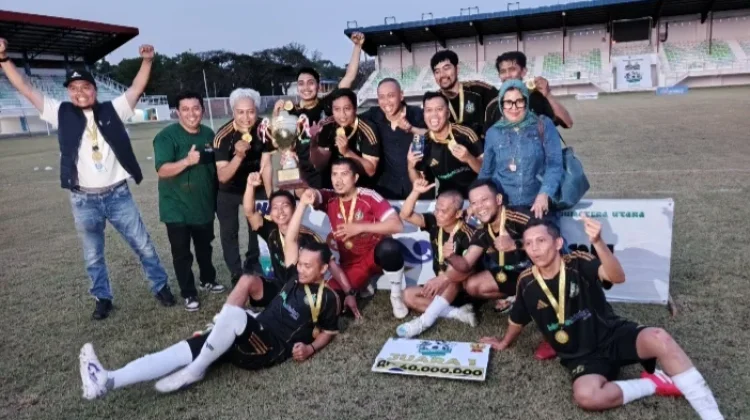 MSJC Sukses Pertahankan Piala Gubsu, Menang Penalti Lawan Newsroom Labuhan Batu