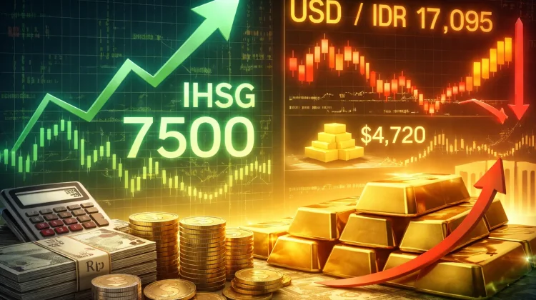 Harga Emas Masih Stabil, IHSG dan Rupiah Berbeda Arah