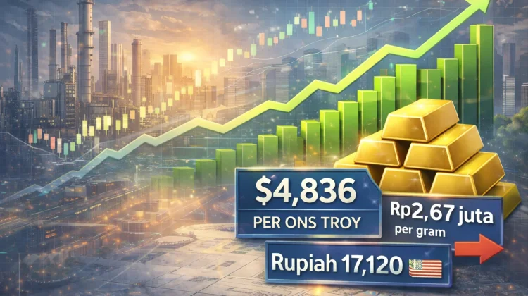 Angin Segar Negosiasi Iran–AS, Harga Emas Tembus 4.800 Dolar AS per Ons Troy