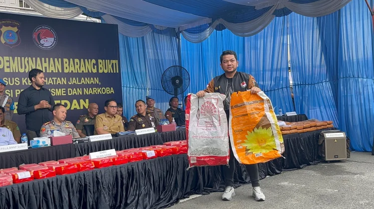 Polrestabes Medan Ungkap 50 Kg Sabu Asal Thailand, Dua Kurir Ditangkap