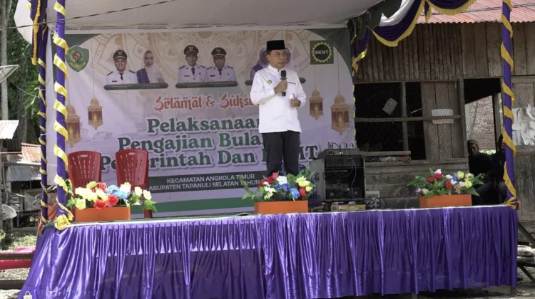 Desa Lantosan Rogas Tuan Rumah Pelaksanaan Pengajian Akbar Bulanan Pemkab Tapsel