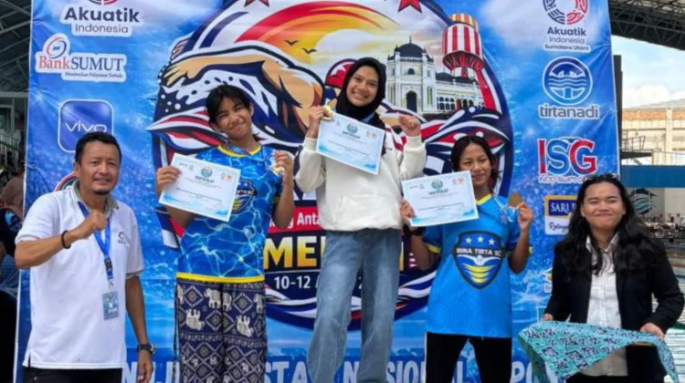 Atlet Renang Asahan Raih Enam Medali Kejuaraan Selayang di Medan