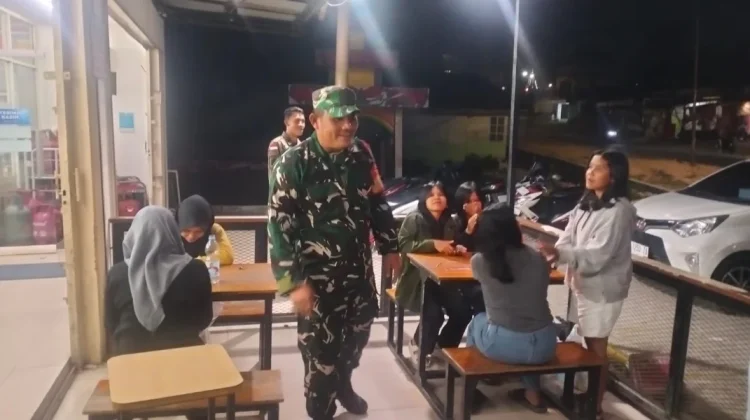 Koramil 07/Salak Gelar Patroli Malam Cegah Aksi Kejahatan