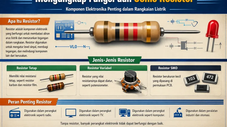 Resistor, Komponen Penting Penunjang Kinerja Perangkat Elektronik