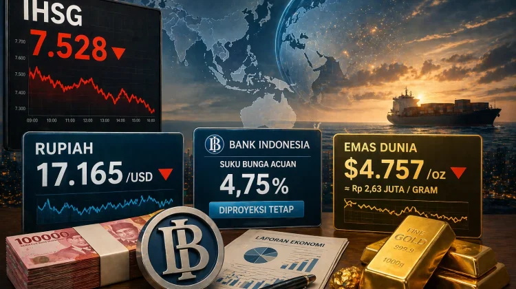 BI Diproyeksi Tahan Suku Bunga, IHSG dan Rupiah Melemah