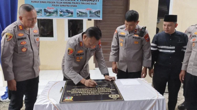 Kapolres Tanjungbalai Resmikan Rumah Dinas Polsek Teluk Nibung