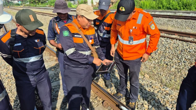 Pastikan Perjalanan Nyaman, KAI Sumut Intensifkan Pemeriksaan Rel Presisi Tinggi