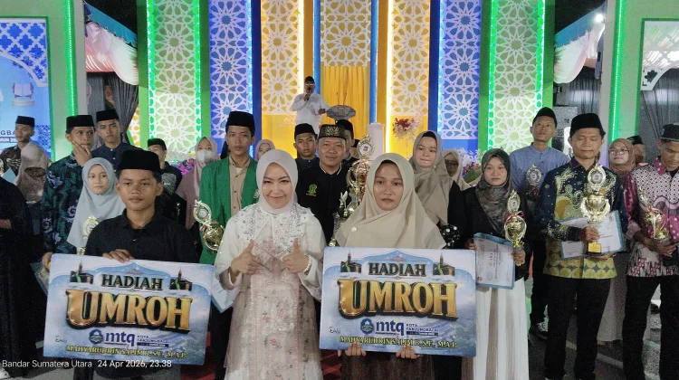 Dua Peserta MTQ Ke-58 Dapat Hadiah Umrah dari Wali Kota Tanjungbalai