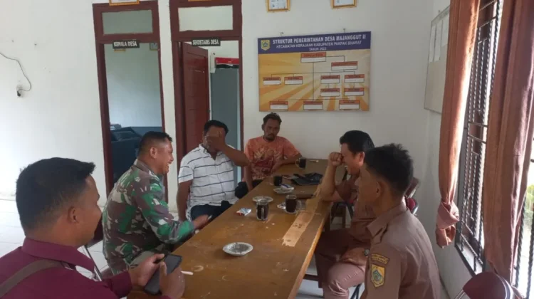 Babinsa Koramil 06/Kerajaan Tentukan  Lokasi Gerai KDKMP Dibahas Bersama