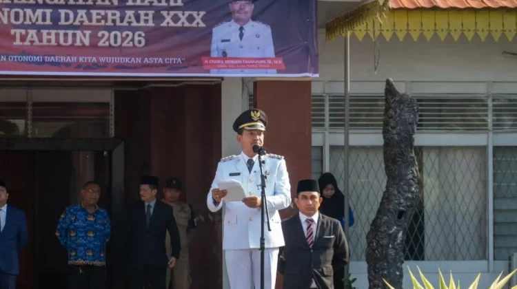 Wali Kota Tebing Tinggi Pimpin Upacara Hari Otonomi Daerah ke-30