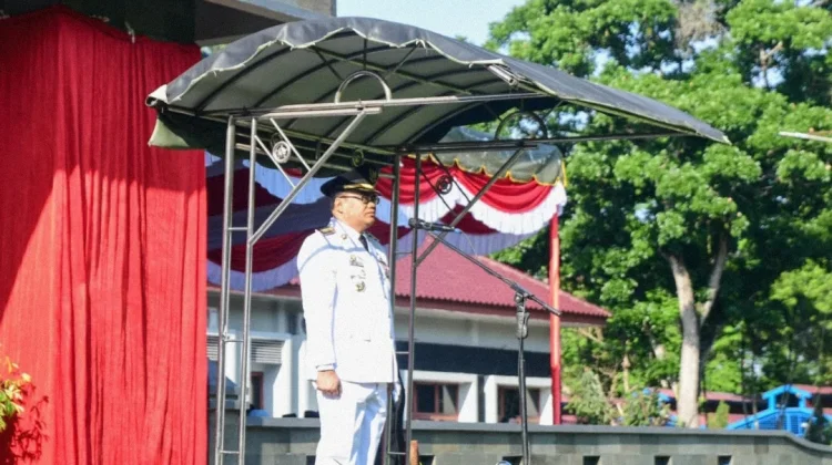 Bupati Deli Serdang Pimpin Upacara Peringatan Hari Otda 2026