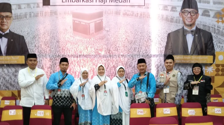 Jemaah Kloter 6 Medan Asal Nias Selatan dan Nias Utara Masuk Asrama Haji