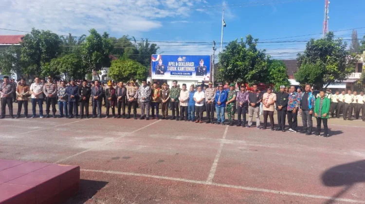 Danramil 02/Sidikalang Hadiri Apel Kamtibmas