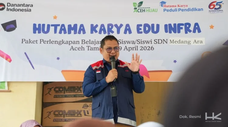 Hutama Karya Bantu Pemulihan Pendidikan di Aceh Tamiang