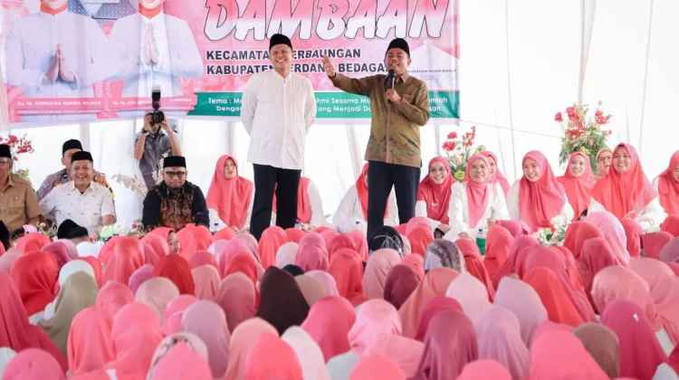 Bupati dan Wabup Sergai Hadiri Pengajian MTMD Perbaungan