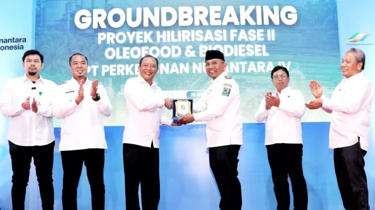 Groundbreaking Hilirisasi PTPN IV Digelar di KEK Sei Mangkei