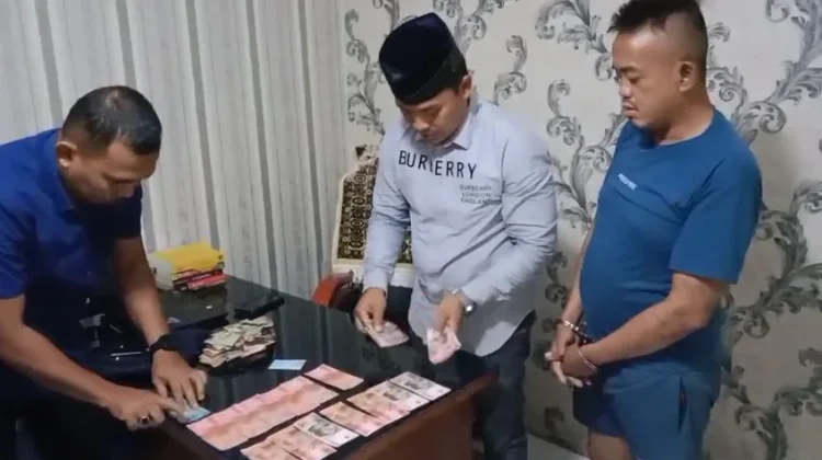 Polsek Kota Kisaran Timur Amankan Pria Diduga Pengedar Uang Palsu
