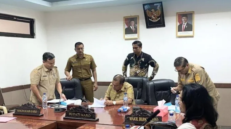 Pemkab Karo dan Tim BPK RI Perwakilan Sumut Melaksanakan Exit Meeting LKPD T.A 2025