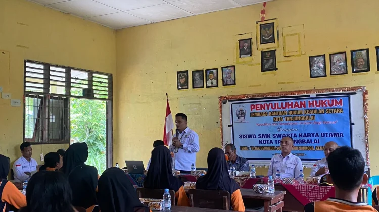 LBH Keadilan Setara Gelar Penyuluhan Hukum di SMK Karya Utama Tanjungbalai