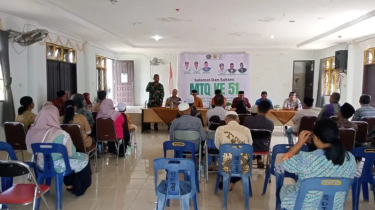 Babinsa Koramil 03/Parongil Hadiri Pembukaan MTQ ke-51 Silima Pungga-Pungga