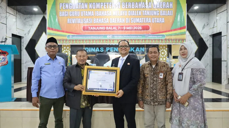 Pemkot Tanjungbalai Raih Penghargaan Revitalisasi Bahasa Melayu