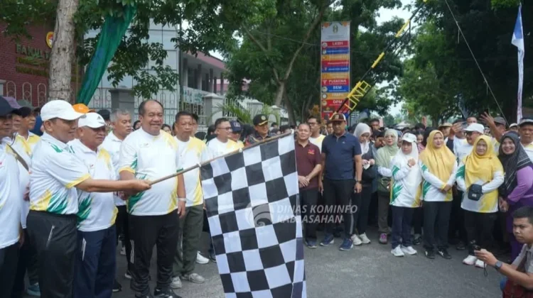 Wakil Gubernur Sumut Bersama Bupati Asahan Lepas Jalan Santai