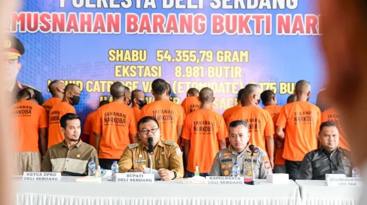 Bupati Deli Serdang Apresiasi Komitmen Polresta Berantas Narkoba