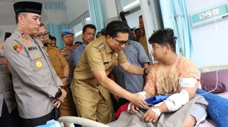 Jenguk Korban Begal, Pemko Binjai dan Polres Pastikan Rasa Aman Masyarakat
