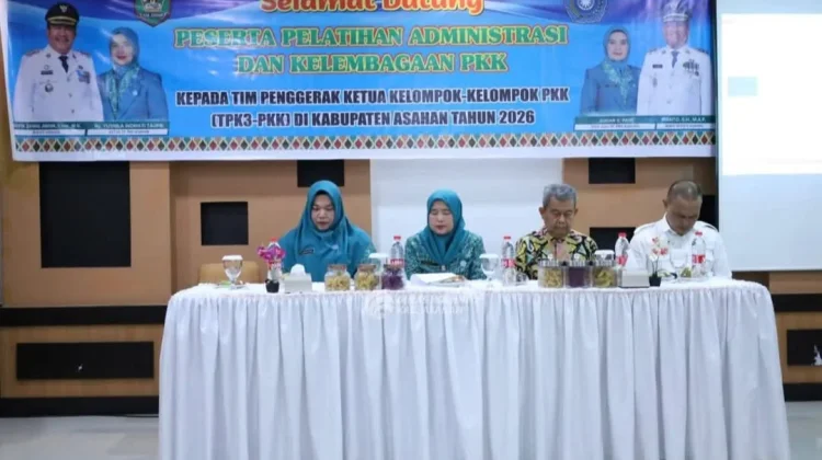 Pelatihan Dibuka, Ketua TP PKK Asahan: Pentingnya Penguatan Administrasi